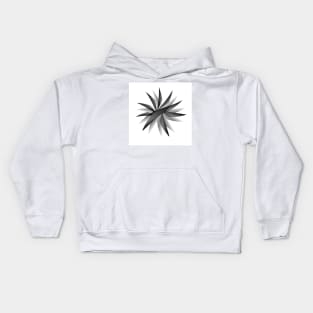 Radial grey gradient background Kids Hoodie